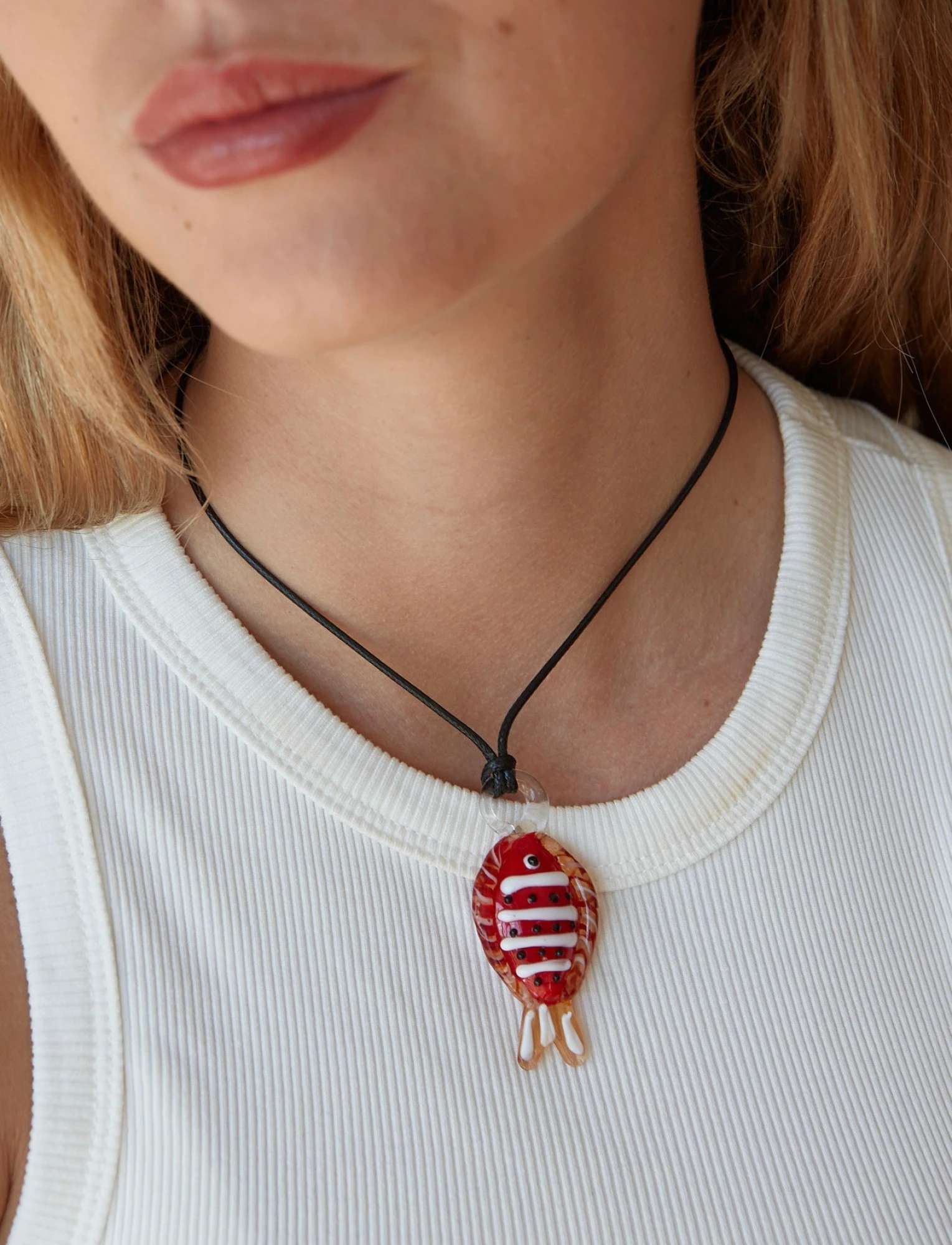 COLLAR PEZ rojo 