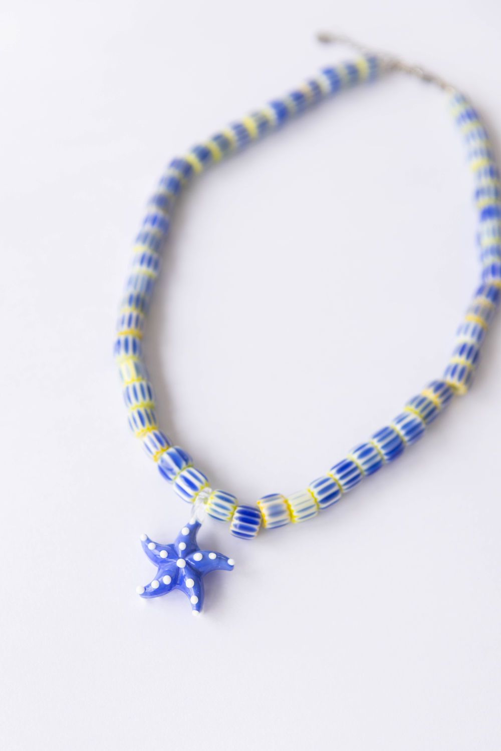 COLLAR ESTRELLA DE MAR DOTS azul 