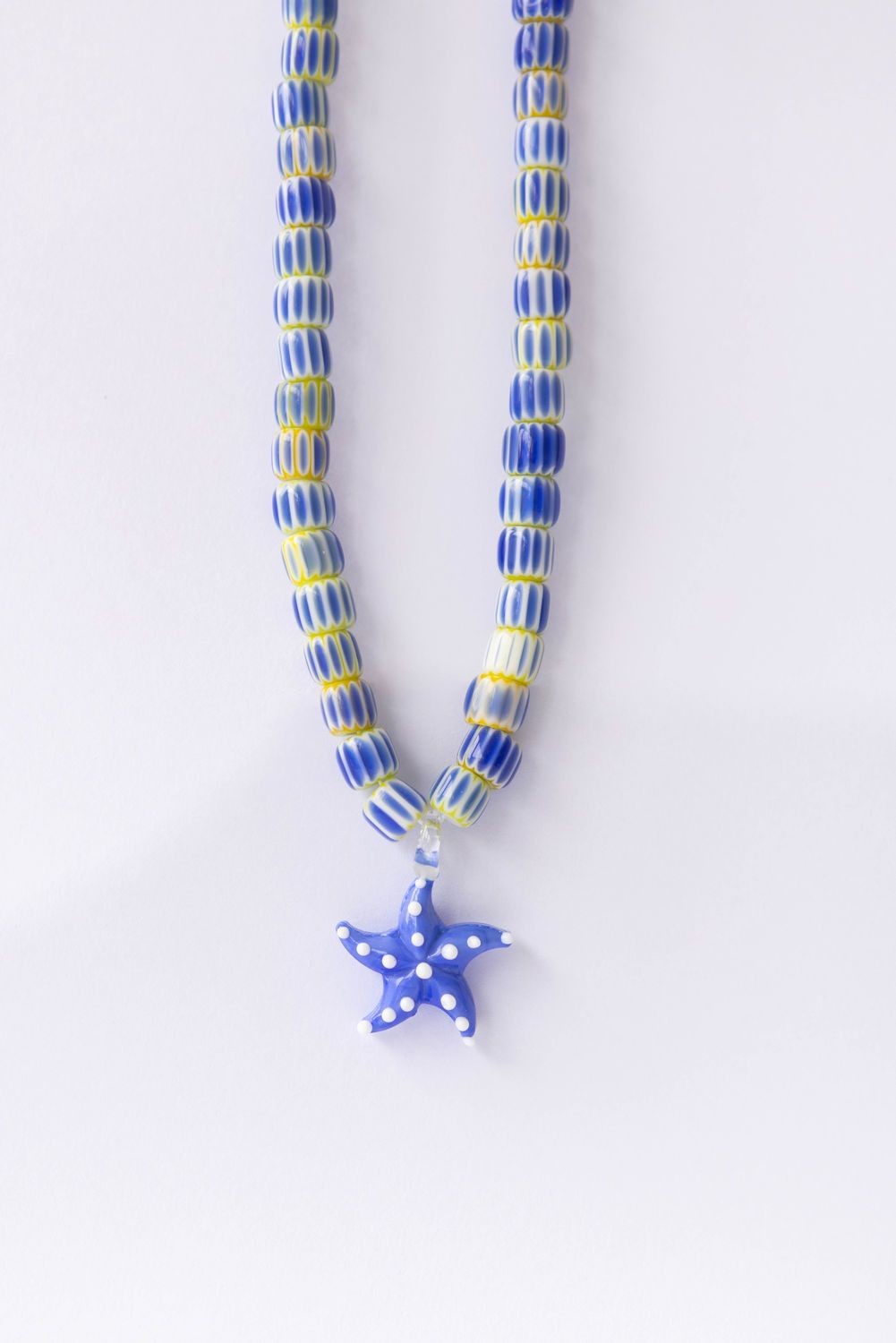 COLLAR ESTRELLA DE MAR DOTS azul 