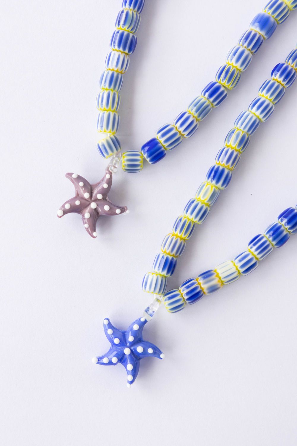 COLLAR ESTRELLA DE MAR DOTS azul 