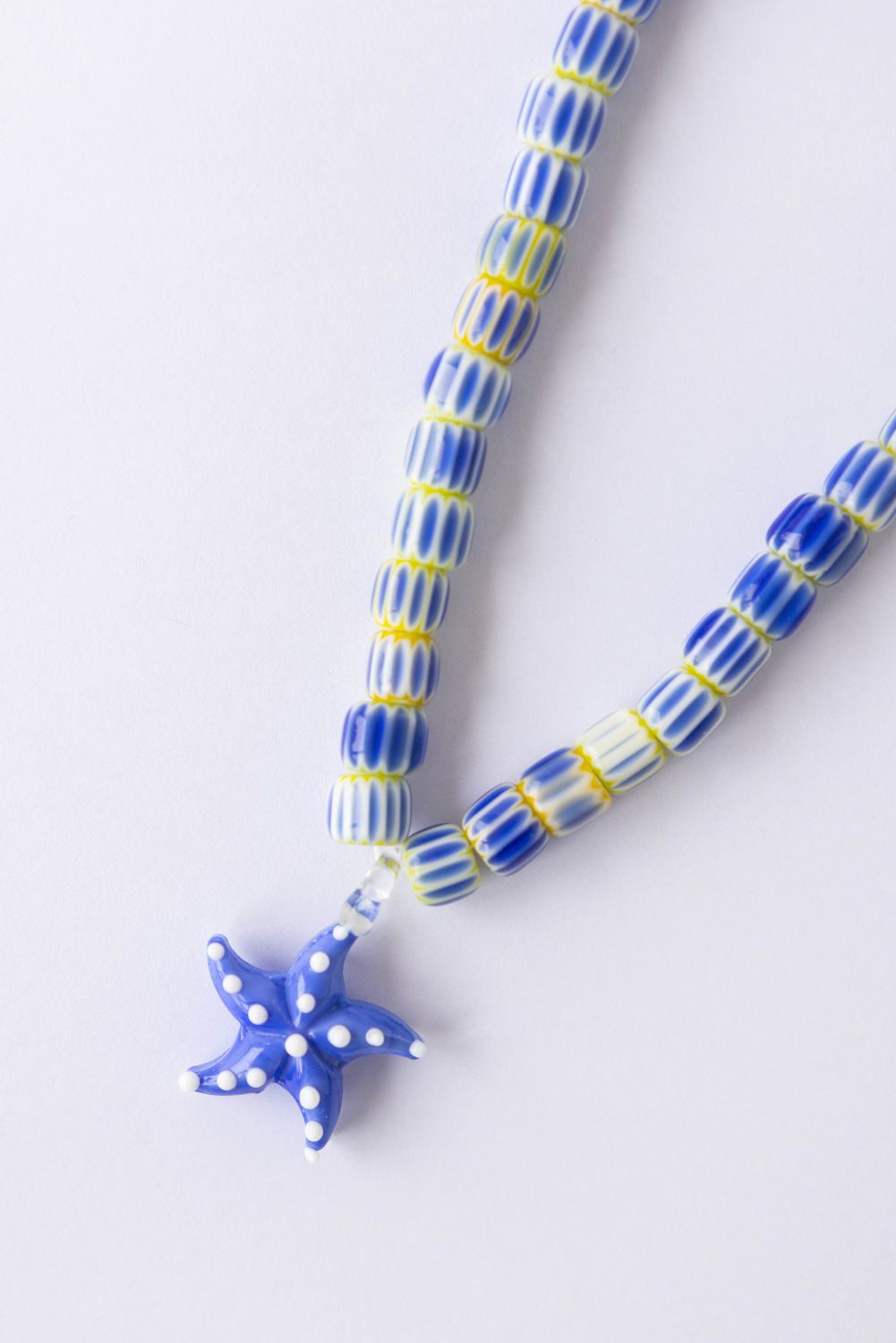 COLLAR ESTRELLA DE MAR DOTS azul 