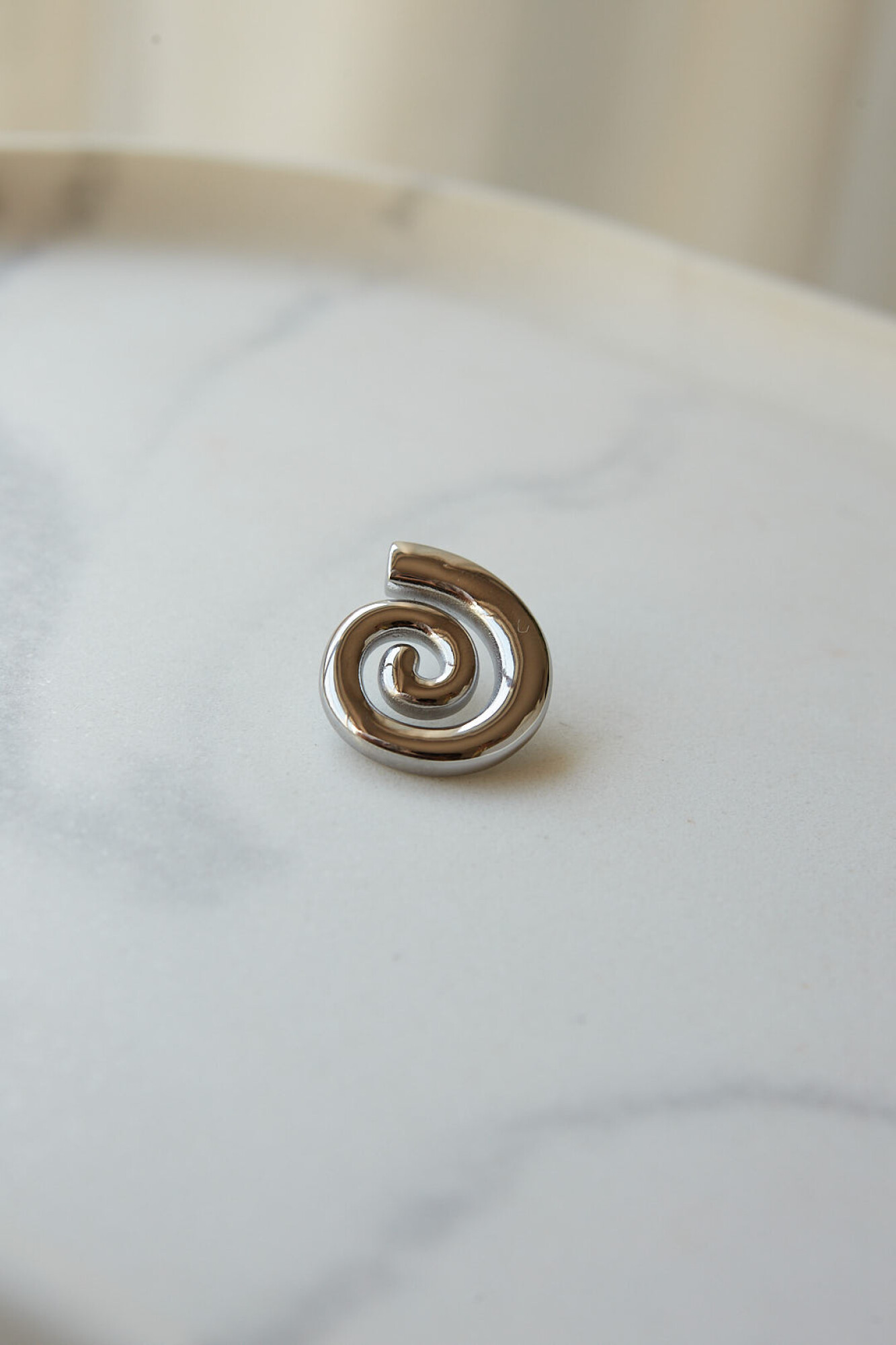 AROS ESPIRAL  plateado 